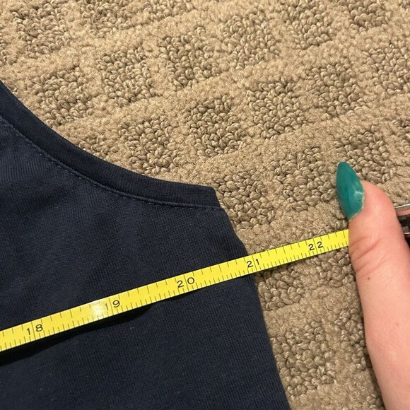 Vintage Collections ETC Womens Snowflake Vest Navy Blue Size Large L Holiday - Picture 7 of 8